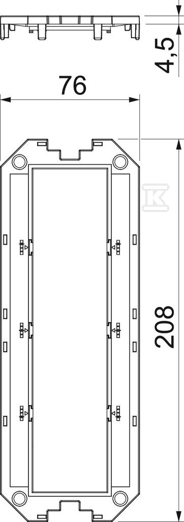 Ramka montażowa typ UT4 P4 - 7408763