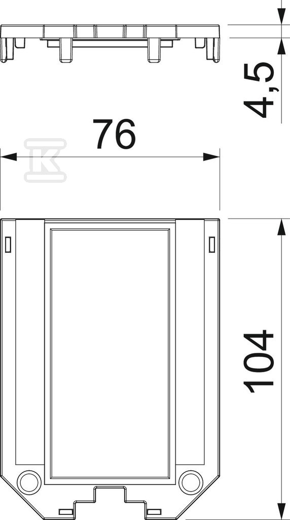 Ramka montażowa typ UT34 P2 - 7408773