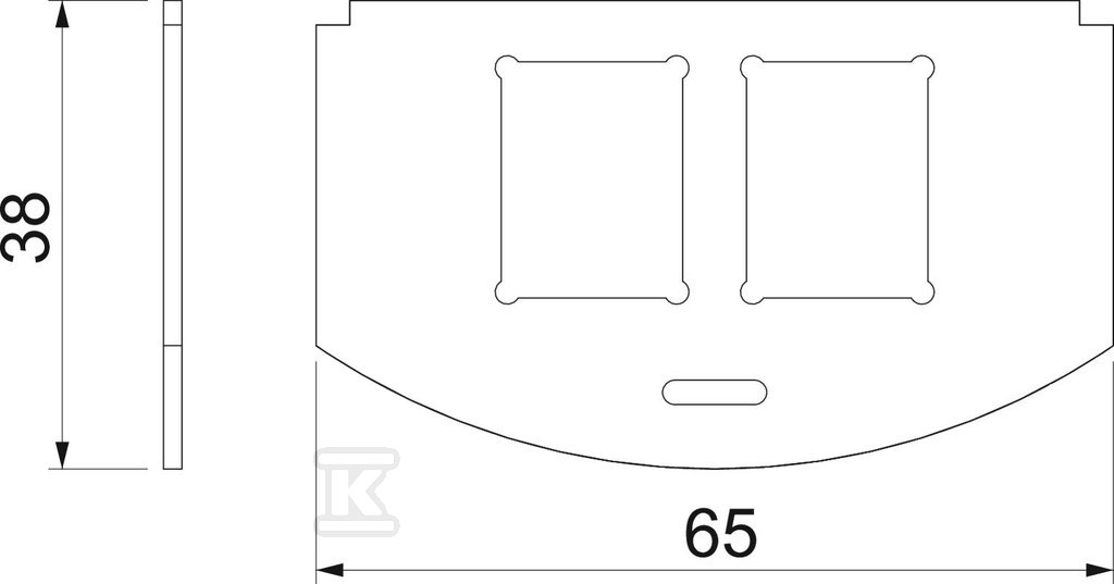 Montažna ploča za GES R2 tip MP R2 2C - 7408806