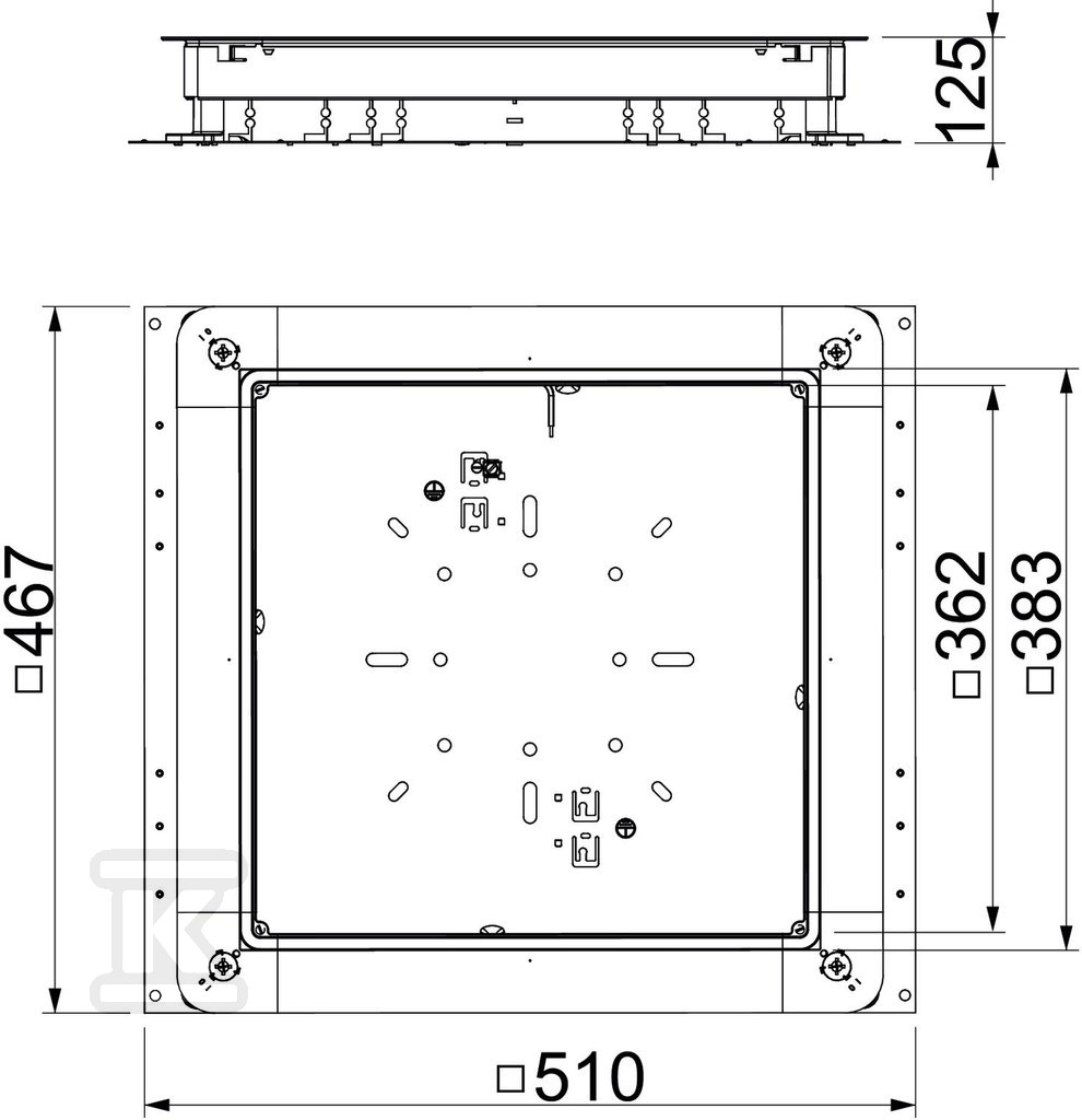 Podlahový box typ UZD 350-3 - 7410034