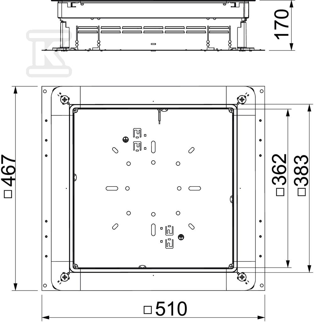 Podlahový box typ UZD 115170 350-3 - 7410047