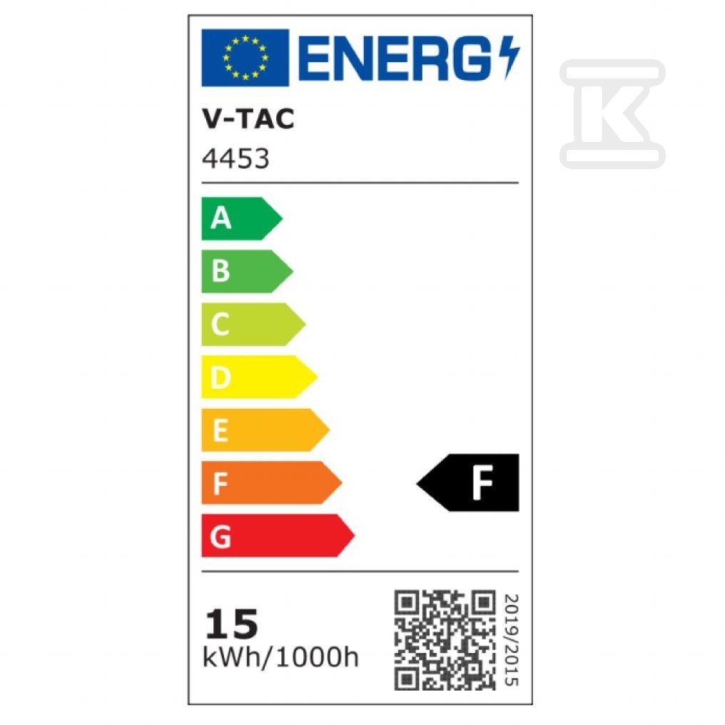 Żarówka LED V-TAC 15W A65 E27 VT-2015 - 4453