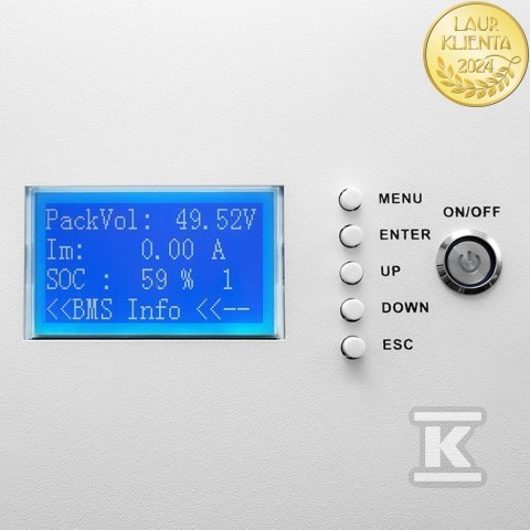 Magazyn energii Qoltec 4.8kWh, 100Ah, - 53710