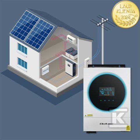 Гібридний інвертор однофазний Qoltec - 53874