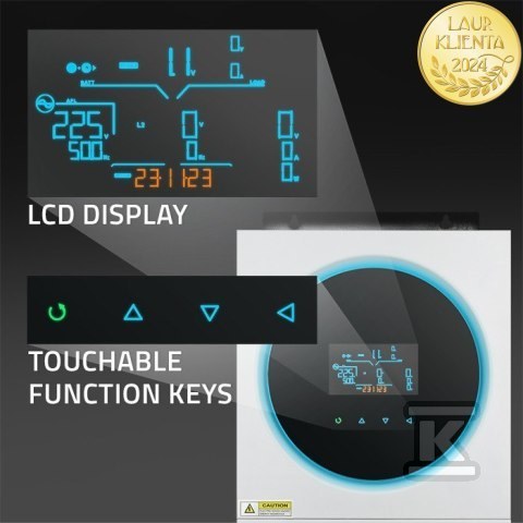 Гібридний інвертор однофазний Qoltec - 53874