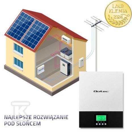 Гібридний інвертор однофазний Qoltec - 53876