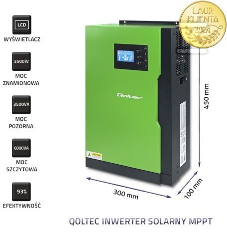 Гібридний інвертор однофазний Qoltec - 53886