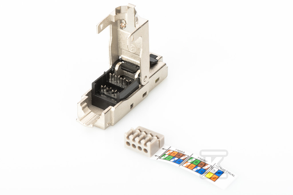 Wtyk modularny RJ45 kat.6A, PoE+, - DN-93631