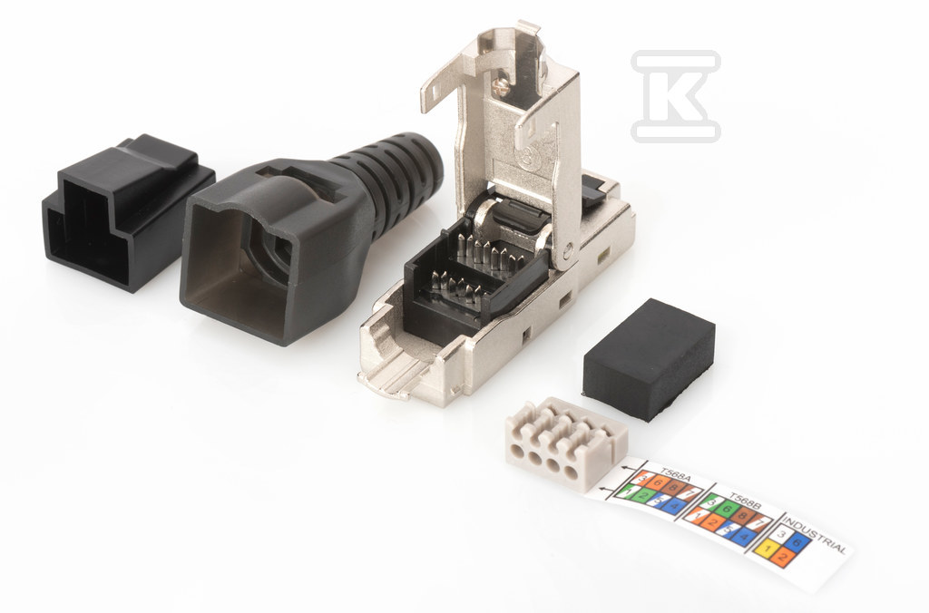 Wtyk modularny RJ45 kat.6A, PoE+, - DN-93631