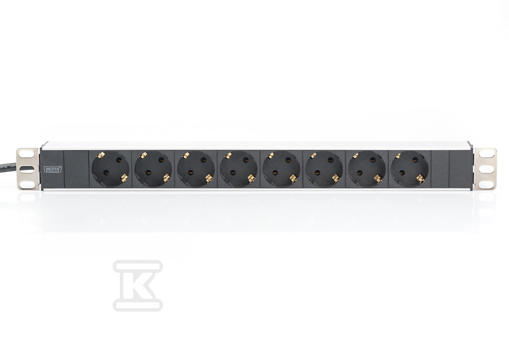 Listwa zasilająca PDU 19" Rack, 8x - DN-95401