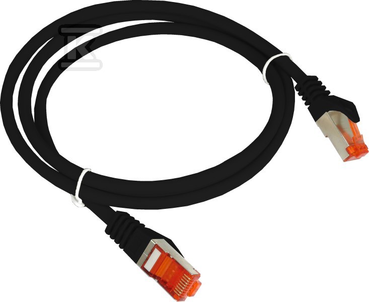 Patchcord S/FTP kat.6A LSOH 1,0m černý - KKS6ACZA1.0