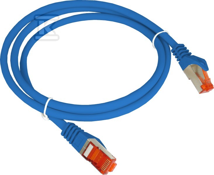 Patchcord S/FTP kat.6A LSOH 0,25m modrý - KKS6ANIE0.25