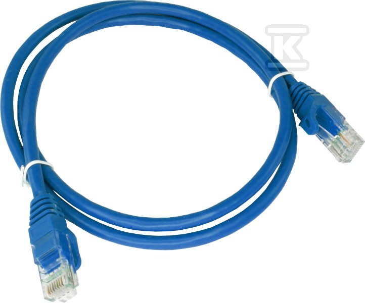 Patchcord U/UTP kat.6A LSOH 0,5m modrý - KKU6ANIE0.5