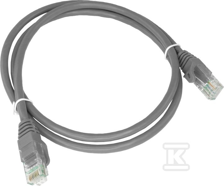 Patchcord U/UTP kat.6 PVC 0,25m šedá - KKU6SZA0.25