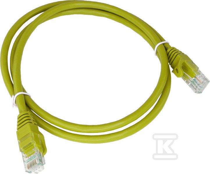 Patchcord U/UTP kat.6 PVC 1.0m żółty - KKU6ZOL1