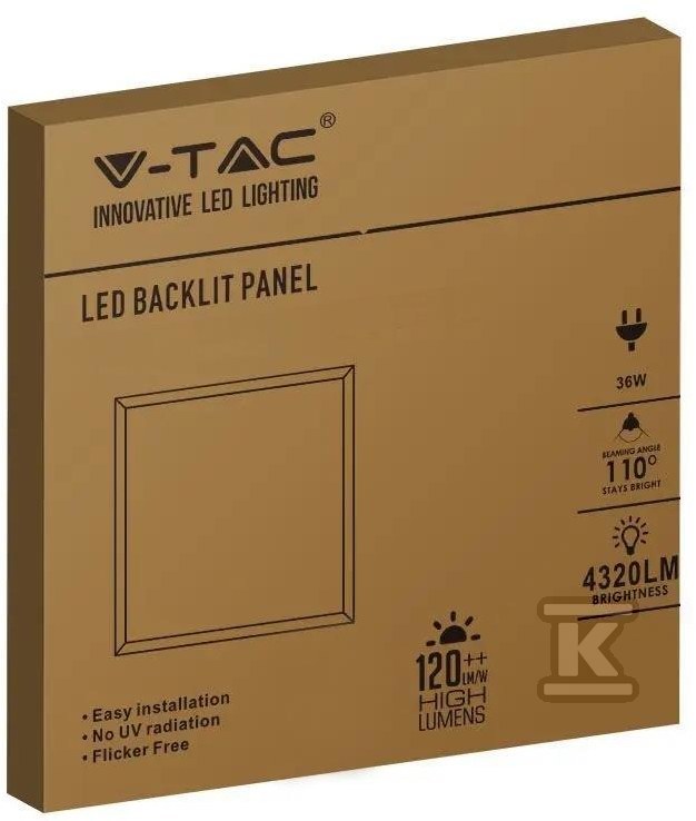 Oprawa LED V-TAC 36W 600x600 LED - 10217