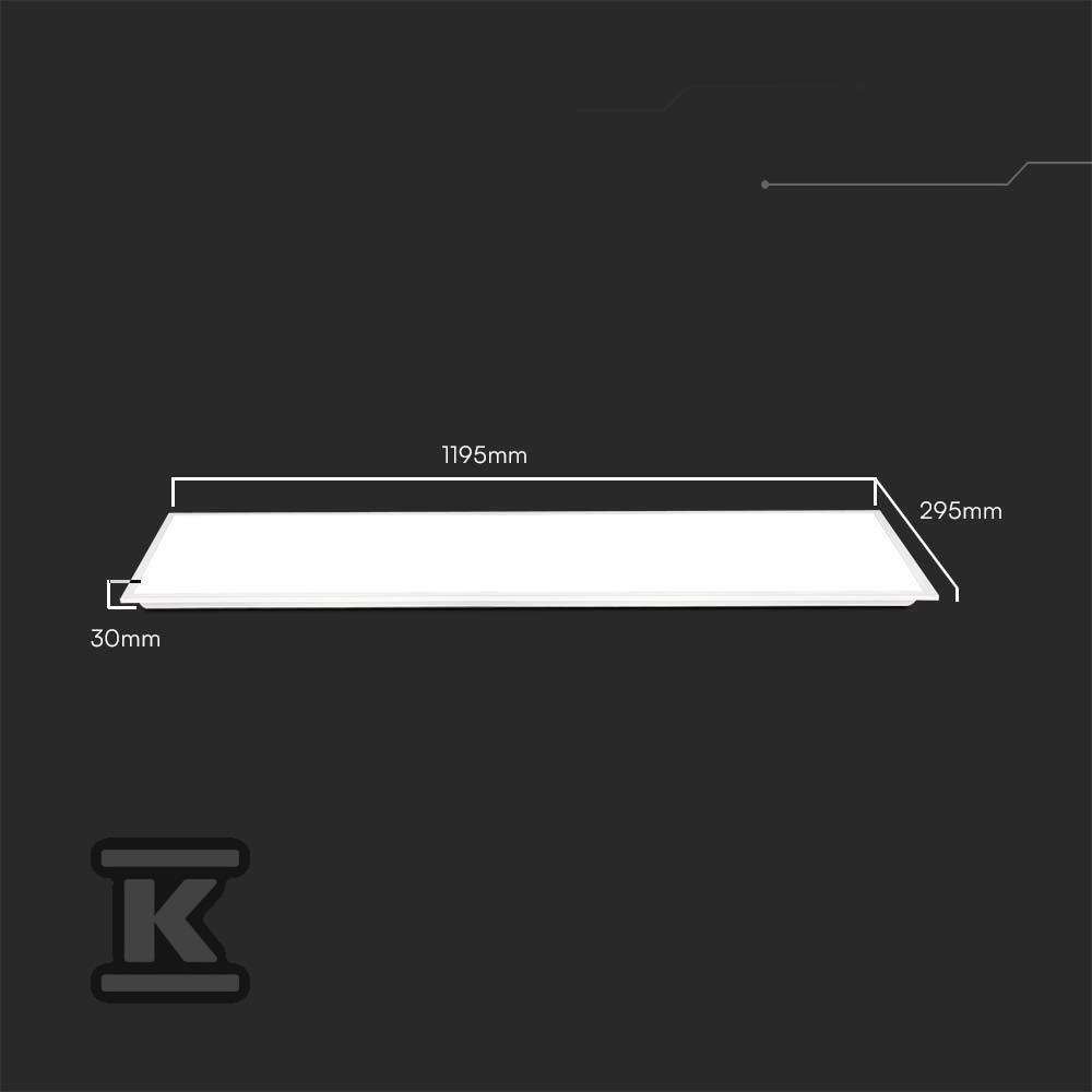 Panel LED V-TAC 40W 120x30 LED - 23148