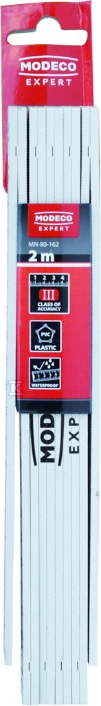 Miara plastikowa składana 2m biała - MN-80-162