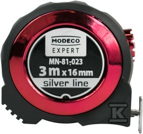Miara zwijana 5m x 25 mm silver line - MN-81-025