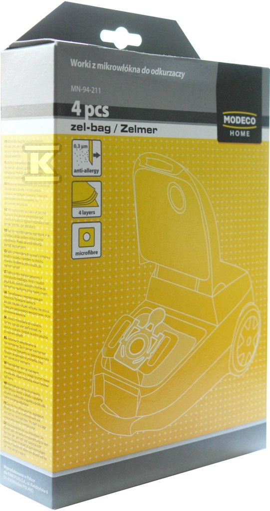 Worki do odkurzaczy Zelmer /30szt./ - MN-94-206