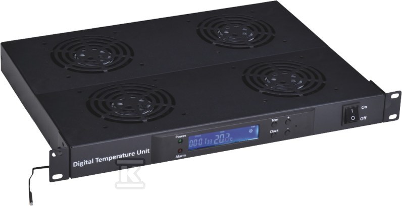 19" 1U ventilacioni panel, 4 - SA-F-1U-4-T2-C