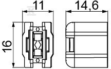 Тримач для сонячного кабелю UKS2. - 991022