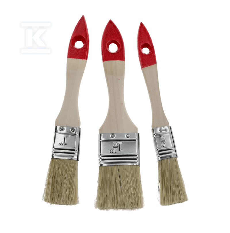 Zestaw pędzli malarskich płaskich m7 3 - 0280-010003