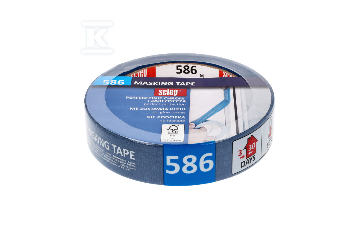 Taśma malarska niebieska 38mm x 33m, - 0300-863338