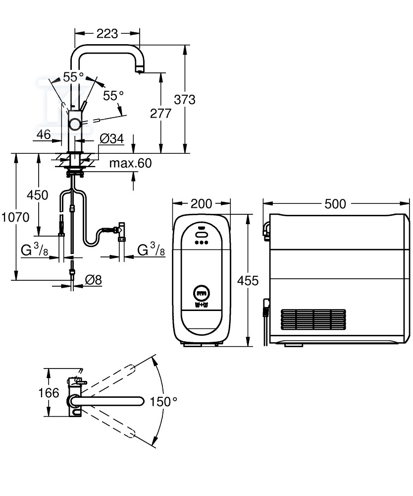 Стартовий набір GROHE Blue Home з - 31456DC1