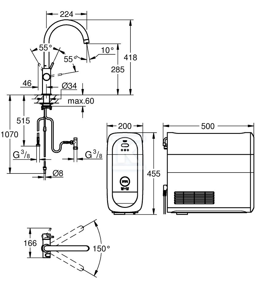Стартовий набір GROHE Blue Home з - 31455DC1