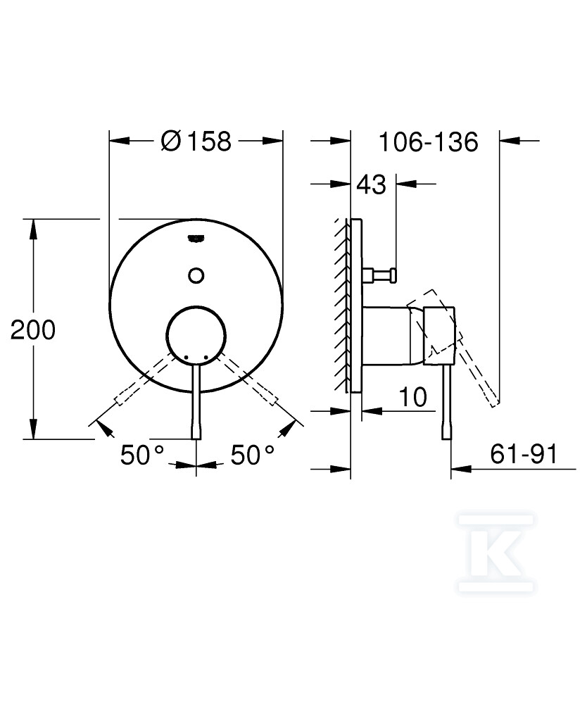 Essence Одноважільний змішувач для - 24058DA1