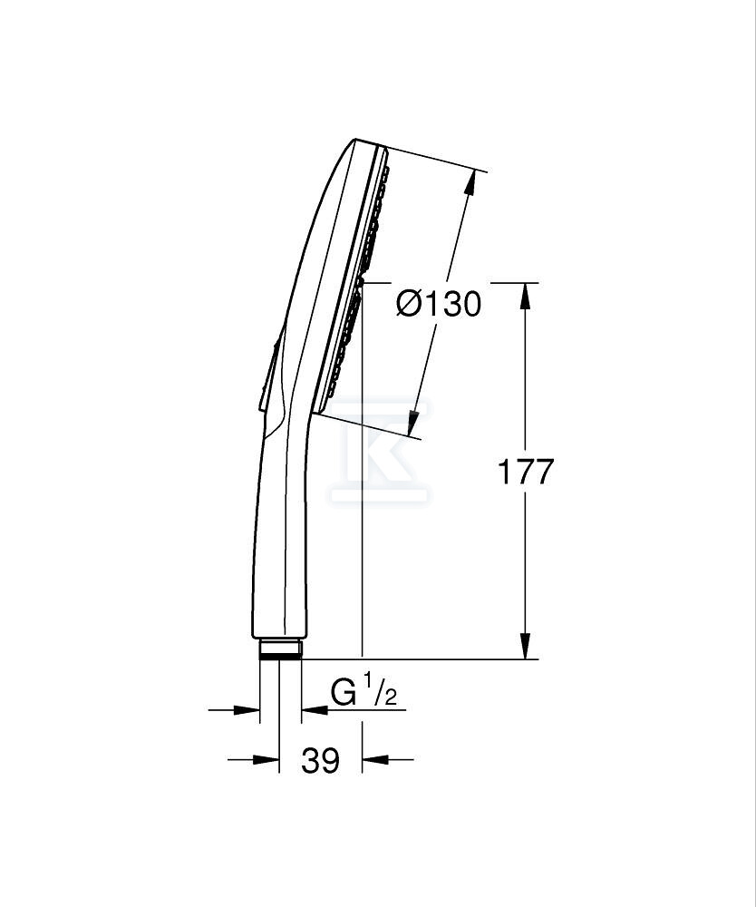 Rainshower SmartActive 130 Ручний душ 3 - 26574GL0