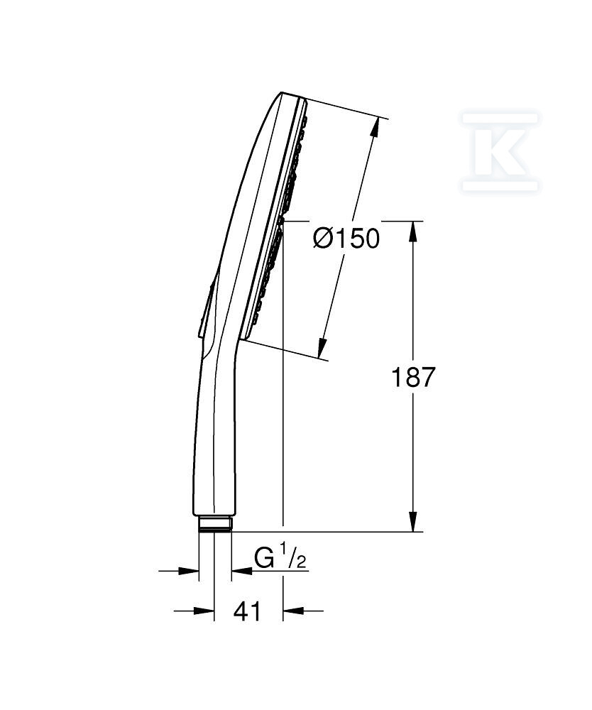 Rainshower SmartActive 150 Ручний душ 3 - 26554LS0