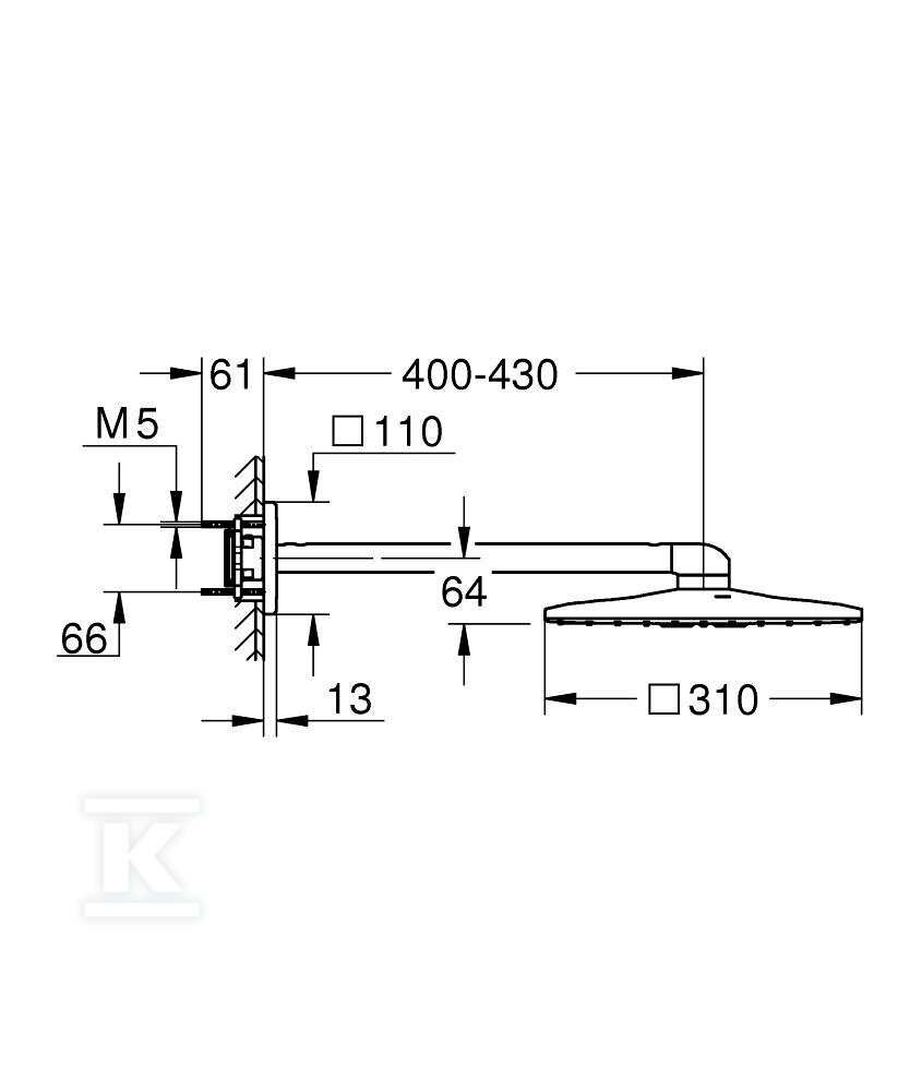 Душова лійка Rainshower SmartActive 310 - 26479A00