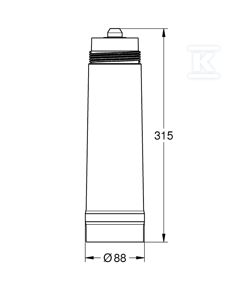 Фільтр GROHE Blue M, 5-фазна - 40430001