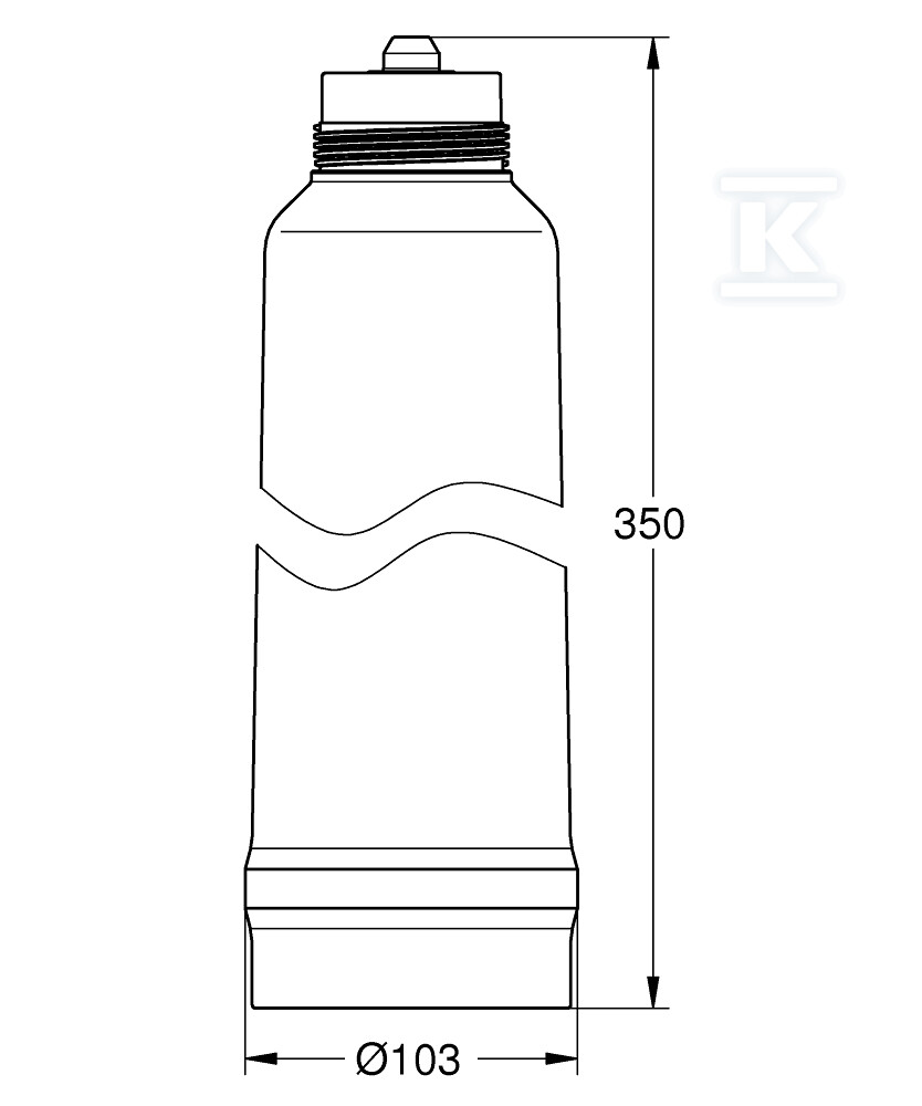 Фільтр GROHE Blue L, 5-фазна - 40412001
