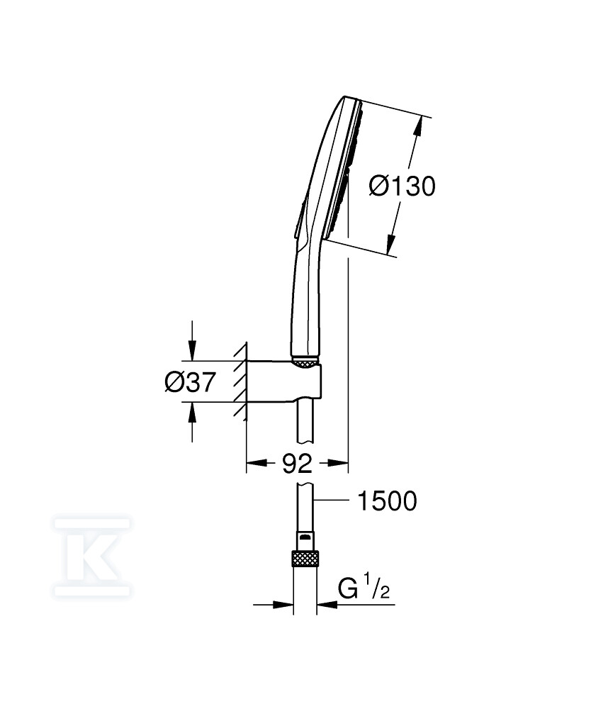 Душовий набір Rainshower SmartActive - 26581LS0