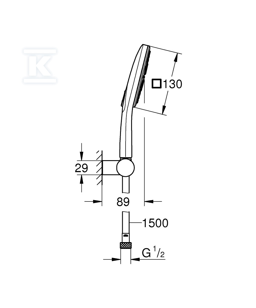 Душовий набір Rainshower SmartActive - 26588000