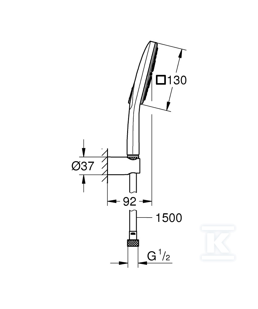 Душовий набір Rainshower SmartActive - 26589000