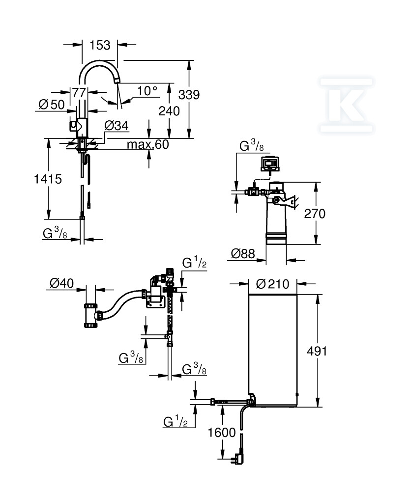 GROHE Red Duo Кухонна система - 30080001