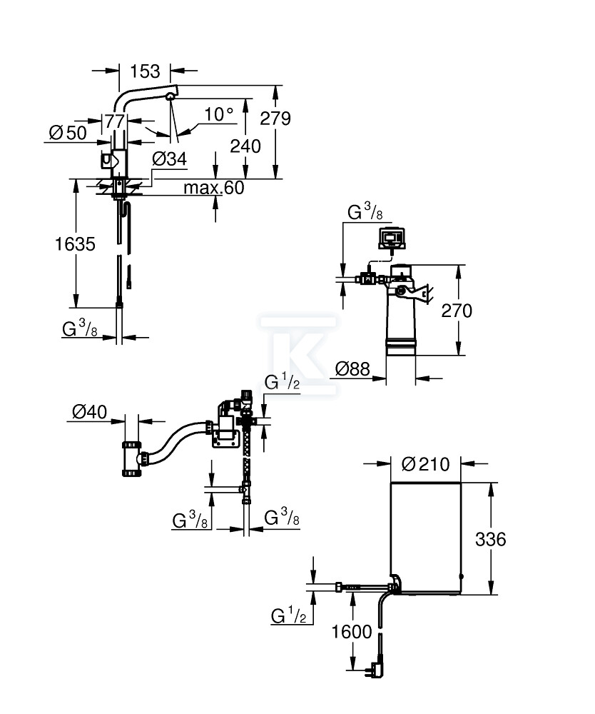 GROHE Red Duo Кухонна система - 30339001