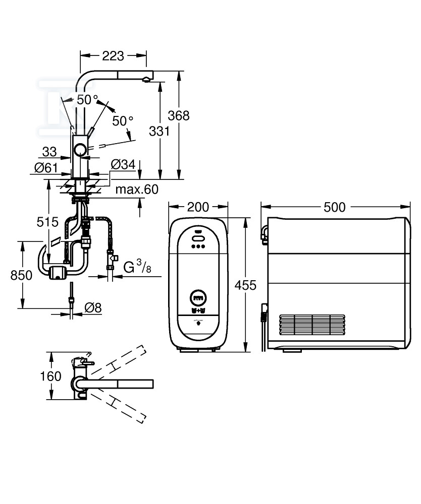Стартовий набір GROHE Blue Home з - 31539DC0