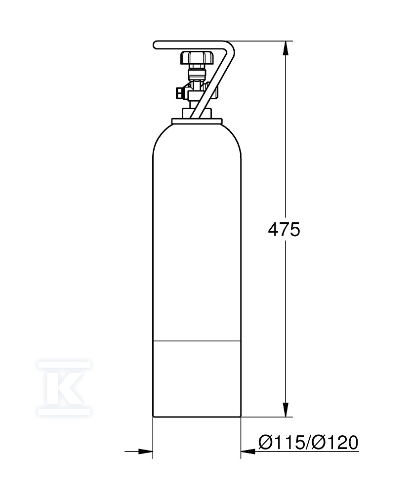 GROHE Blue Стартовий набір 2 кг CO2 - 40423000