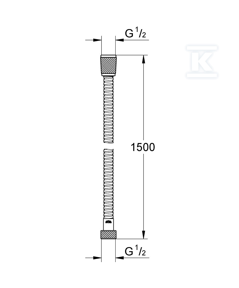 Mangueira de chuveiro Relexaflex Metal - 28105001