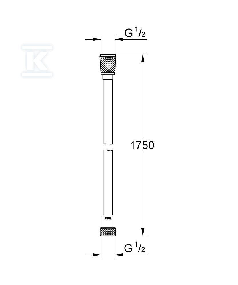 Silverflex - душовий шланг 1750 мм, - 28388KF1