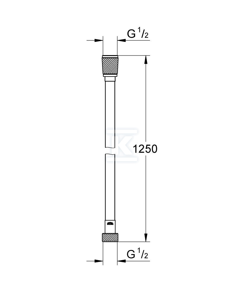 Душовий шланг Silverflex Twistfree 1250 - 28362GL0