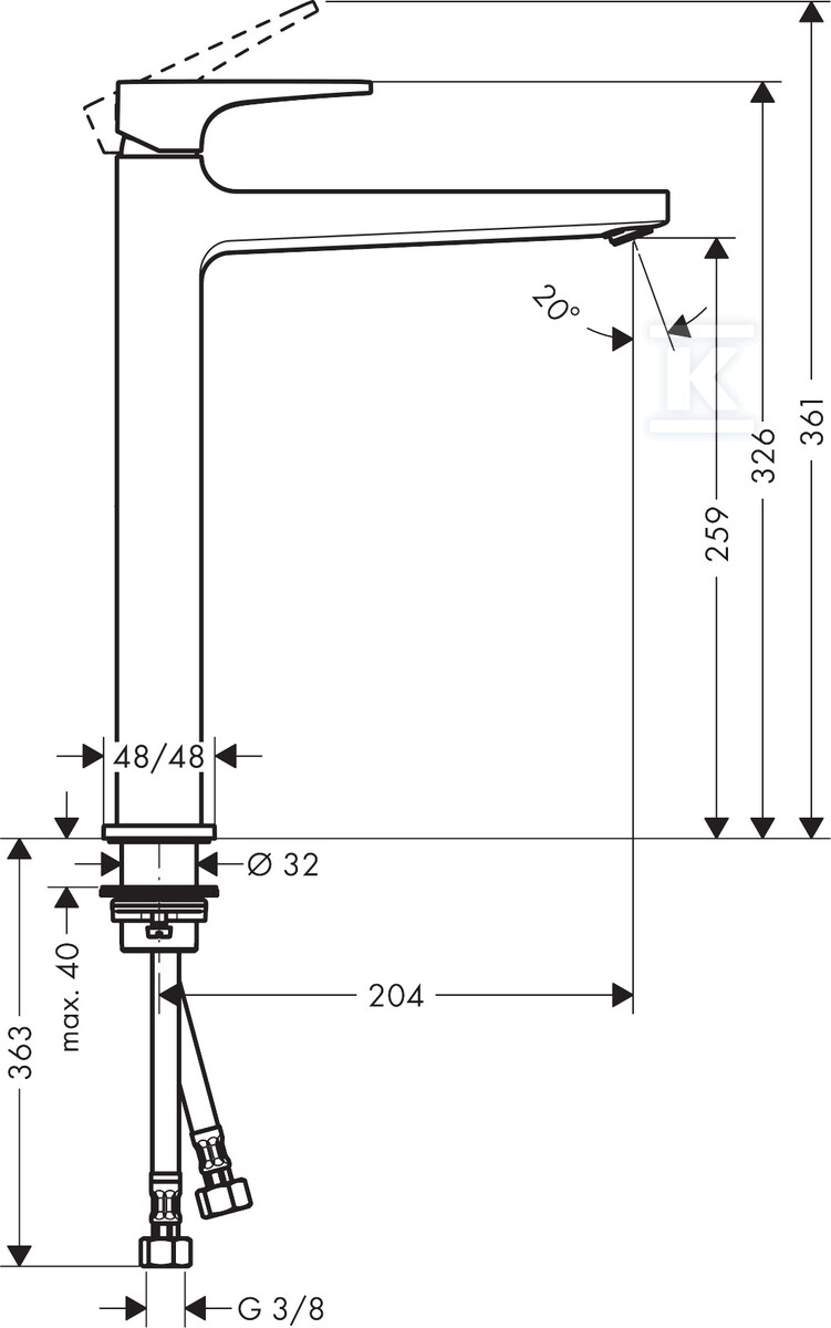 Bateria umywalkowa Hansgrohe Metropol - 32512670
