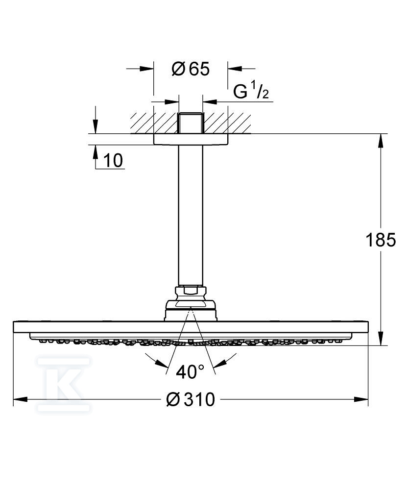 Rainshower Cosmopolitan 310 Душова - 26067AL0