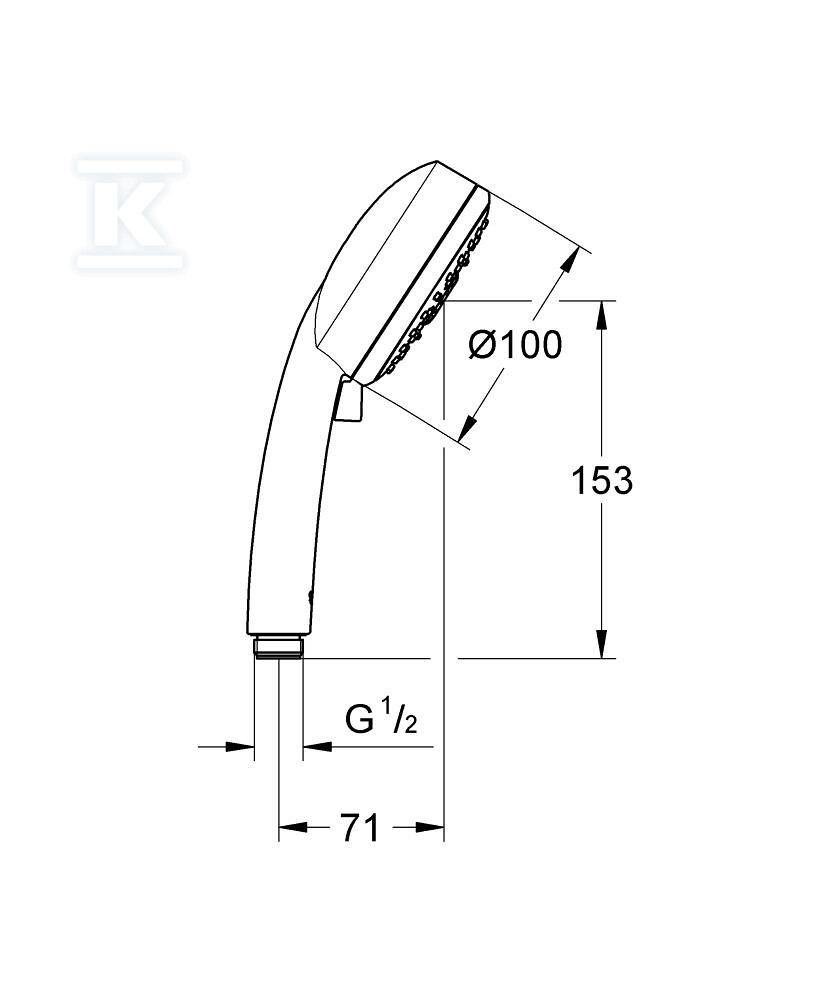 Tempesta Cosmopolitan 100 Hand shower 4 - 27575002