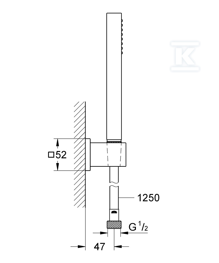 Душовий набір Euphoria Cube Stick, - 27703000